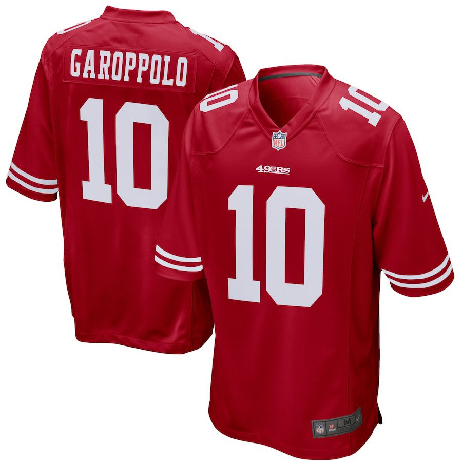 Men San Francisco 49ers #10 Jimmy Garoppolo Nike Scarlet Game Player NFL Jersey
